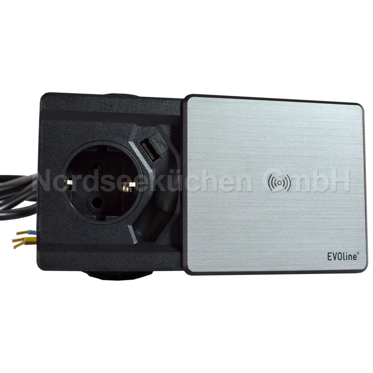 EVOline Square80 mit QI-Ladefunktion kabelloses Laden