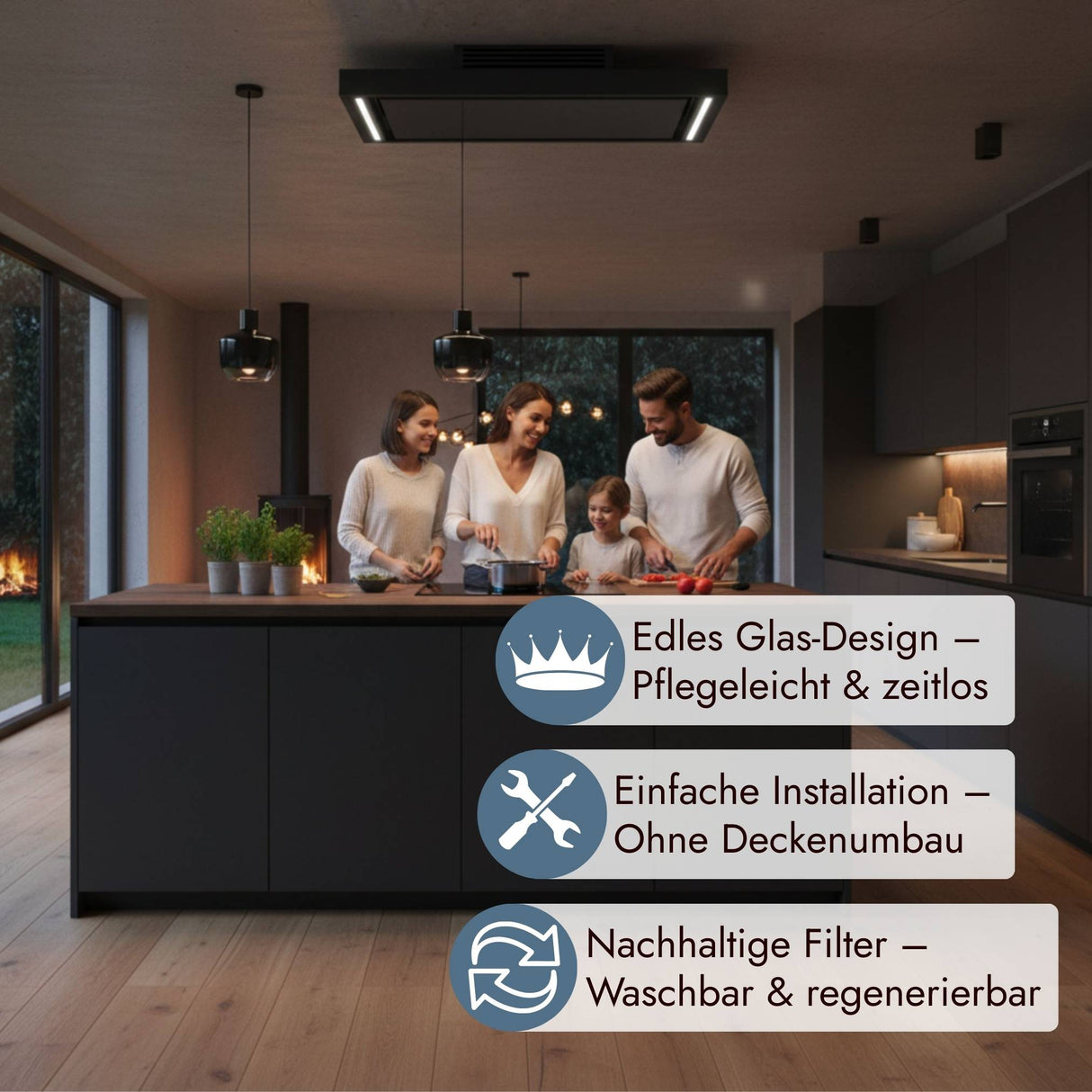 Airforce Silhouette U Easy Fit Deckenlüfter