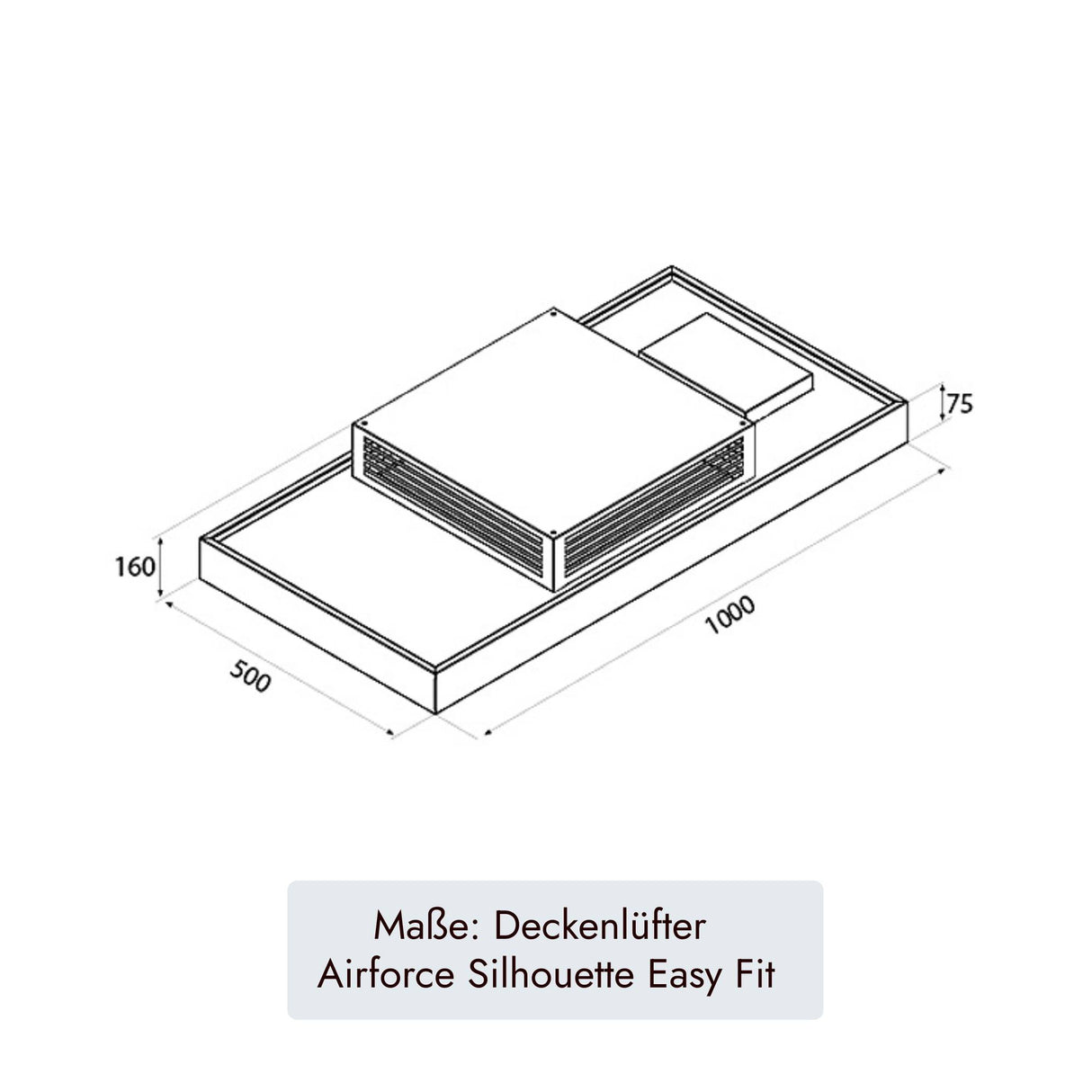 Airforce Silhouette U Easy Fit Deckenlüfter