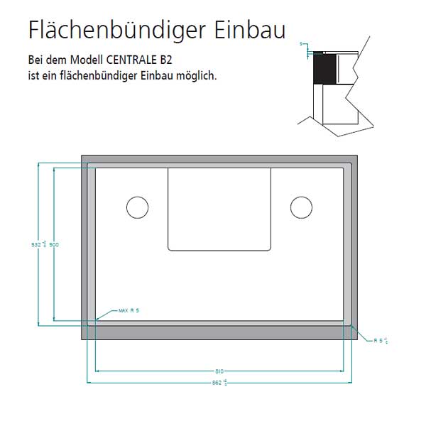 Airforce Centrale B2 Tischhaube