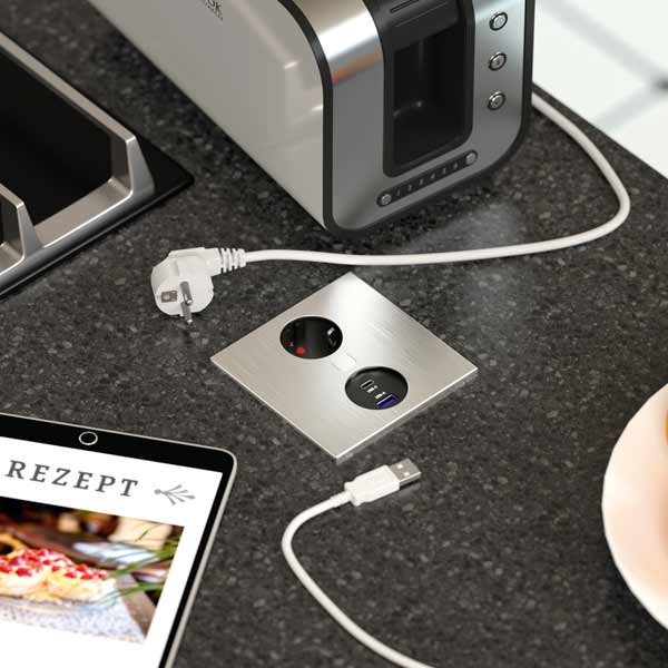 Duplex Q Steckdosenelement