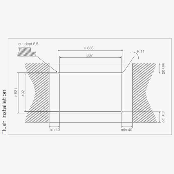NikolaTesla One/One HP von Elica Kochfeldabzug Tischhaube