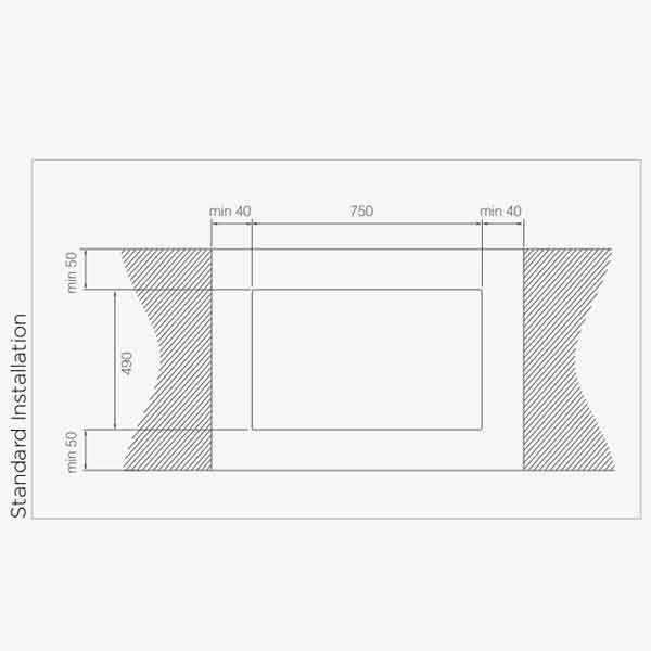 Kochfeldabzug Elica NikolaTesla Fit XL 83 cm