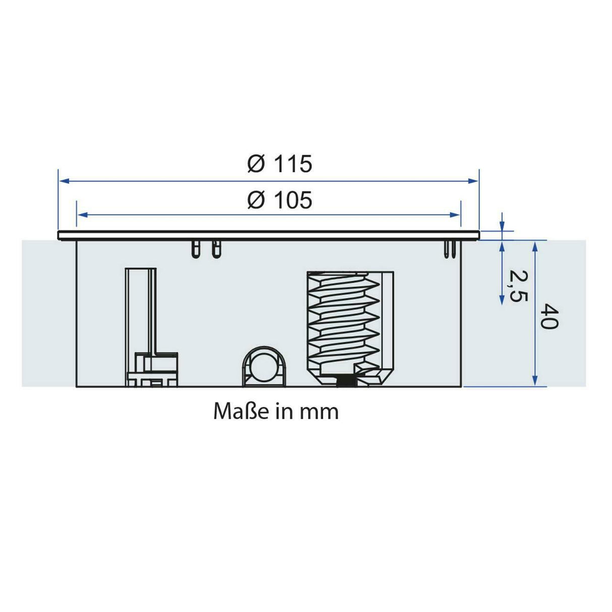 Bachmann Twist Einbausteckdose