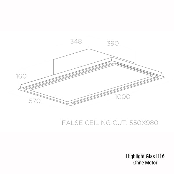 Deckenlüfter Elica Hilight