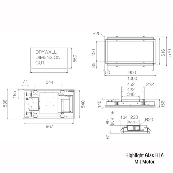 Deckenlüfter Elica Hilight