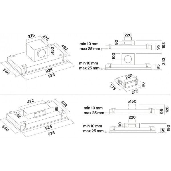 Nube 90 cm Dunstabzugshaube von Falmec 