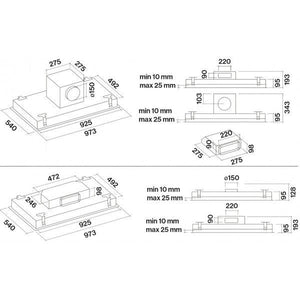 Nube 90 cm Dunstabzugshaube von Falmec 