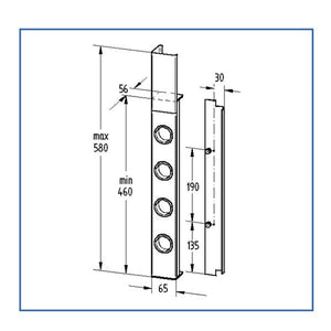 Thebo Cape 4-fach Küchensteckdose mit USB