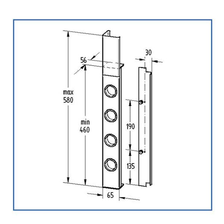 Thebo Cape 4-fach Küchensteckdose mit USB
