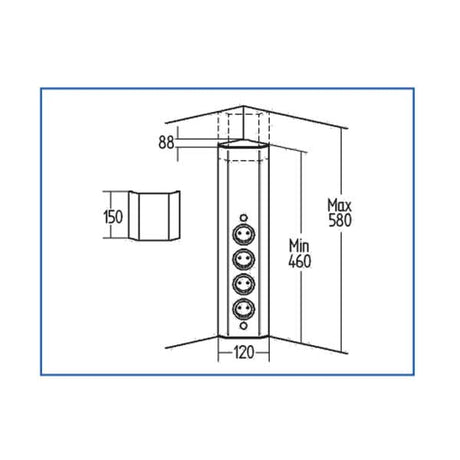 Thebo Tolme 3-fach Steckdose mit und ohne USB
