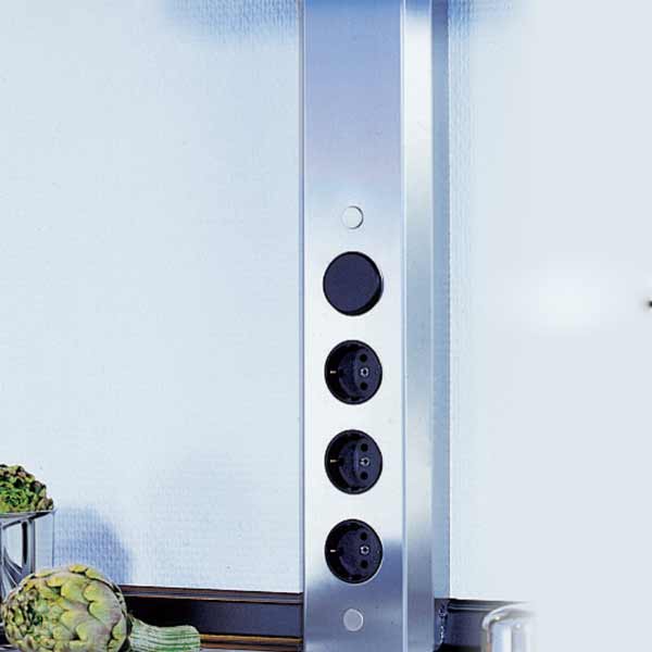 Thebo Profi Wandsteckdose aus Edelstahl