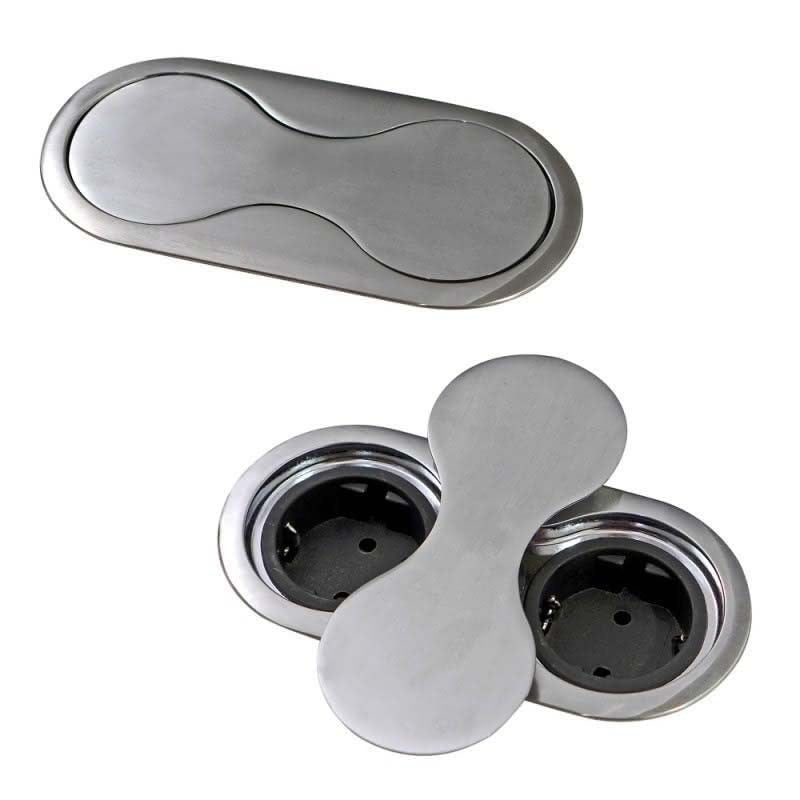 Thebo ST 09 Eight Küchensteckdose Edelstahl