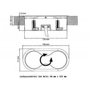Thebo ST 09 Eight Küchensteckdose Edelstahl