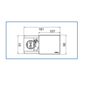 EVOline Square80 mit QI-Ladefunktion kabelloses Laden