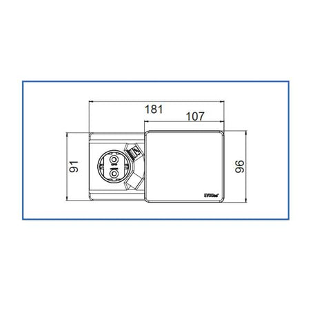 EVOline Square80 mit QI-Ladefunktion kabelloses Laden