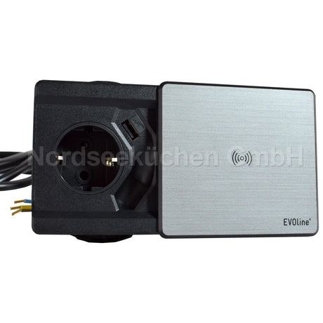EVOline Square80 mit QI-Ladefunktion kabelloses Laden