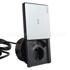 EVOline Square80 mit QI-Ladefunktion kabelloses Laden