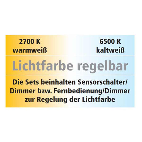 LED-Sockelleuchte Karo Emotion Touch-Dimmer