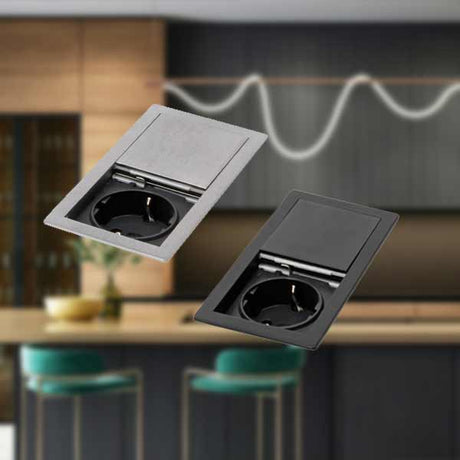 Einbausteckdose VersaHIT Mono aus Polycarbonat