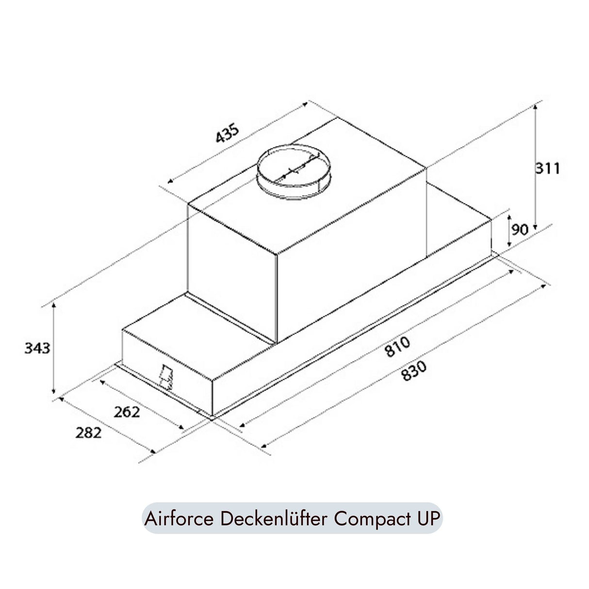 Airforce Compact Up Deckenlüfter