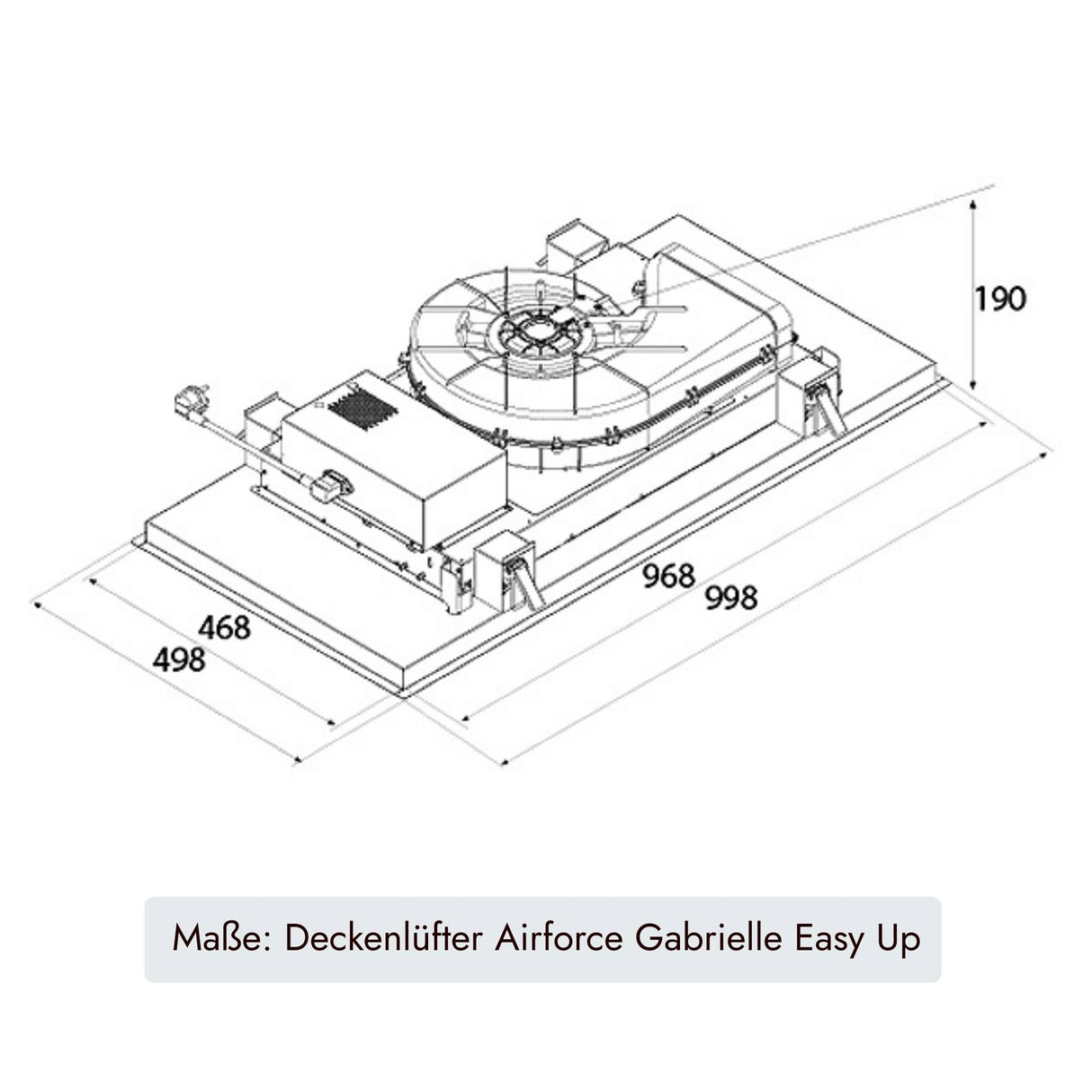 Airforce Gabrielle Easy Up Deckenlüfter