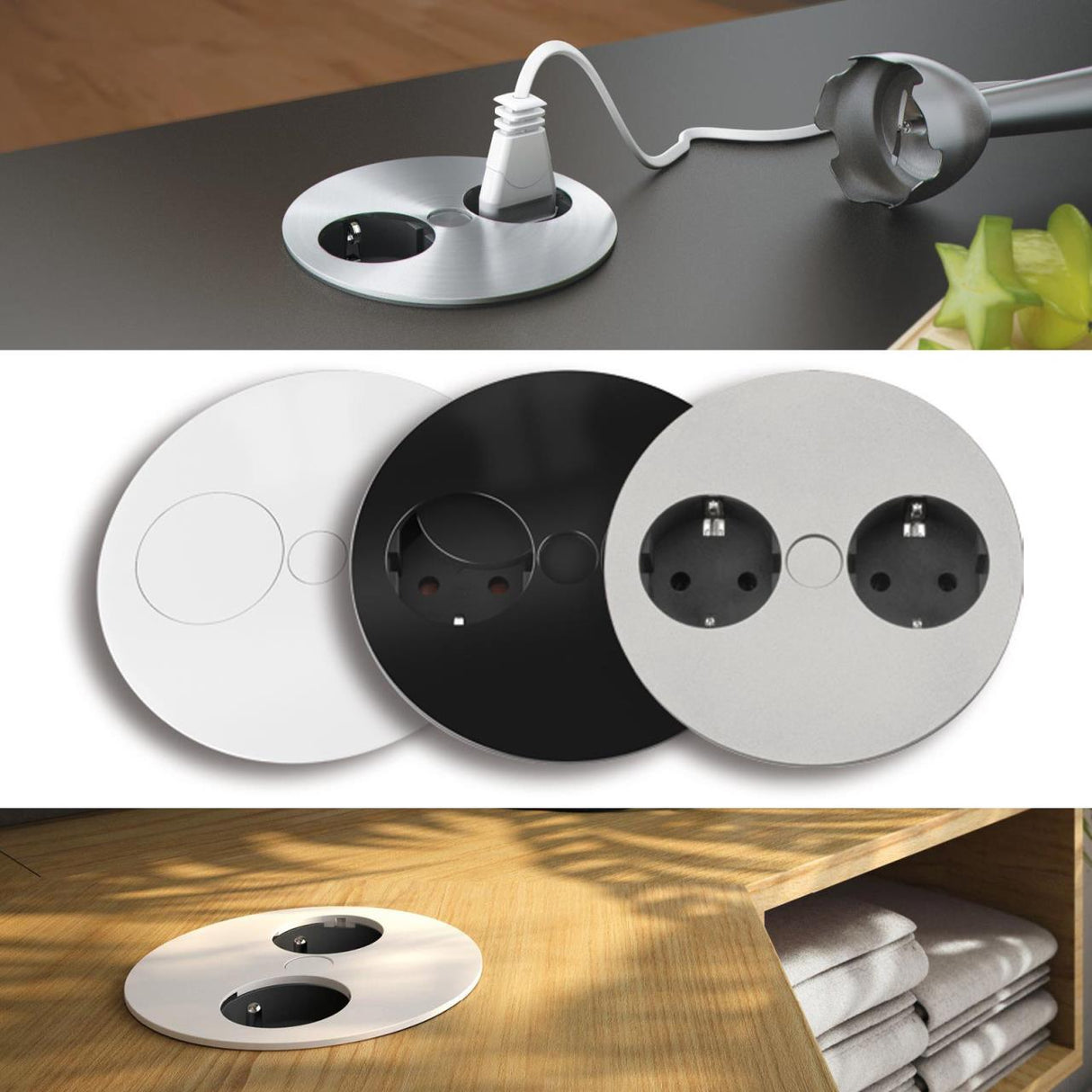 Bachmann Twist Einbausteckdose