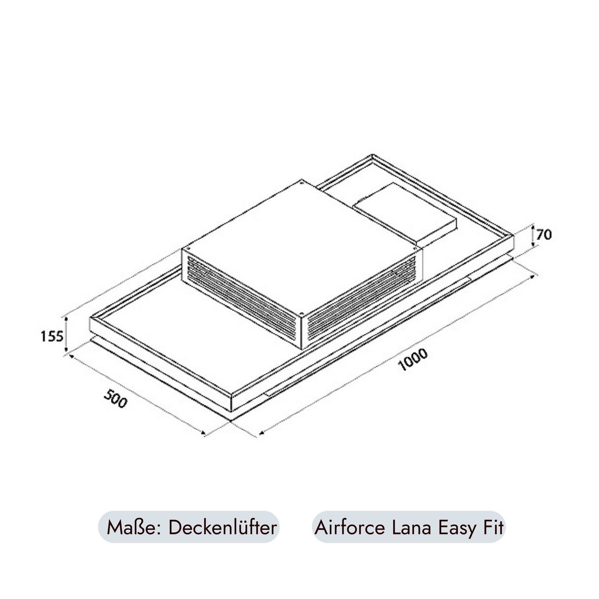 Airforce Lana U Easy Fit Deckenhaube