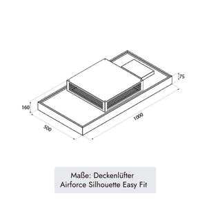 Airforce Silhouette U Easy Fit Deckenlüfter