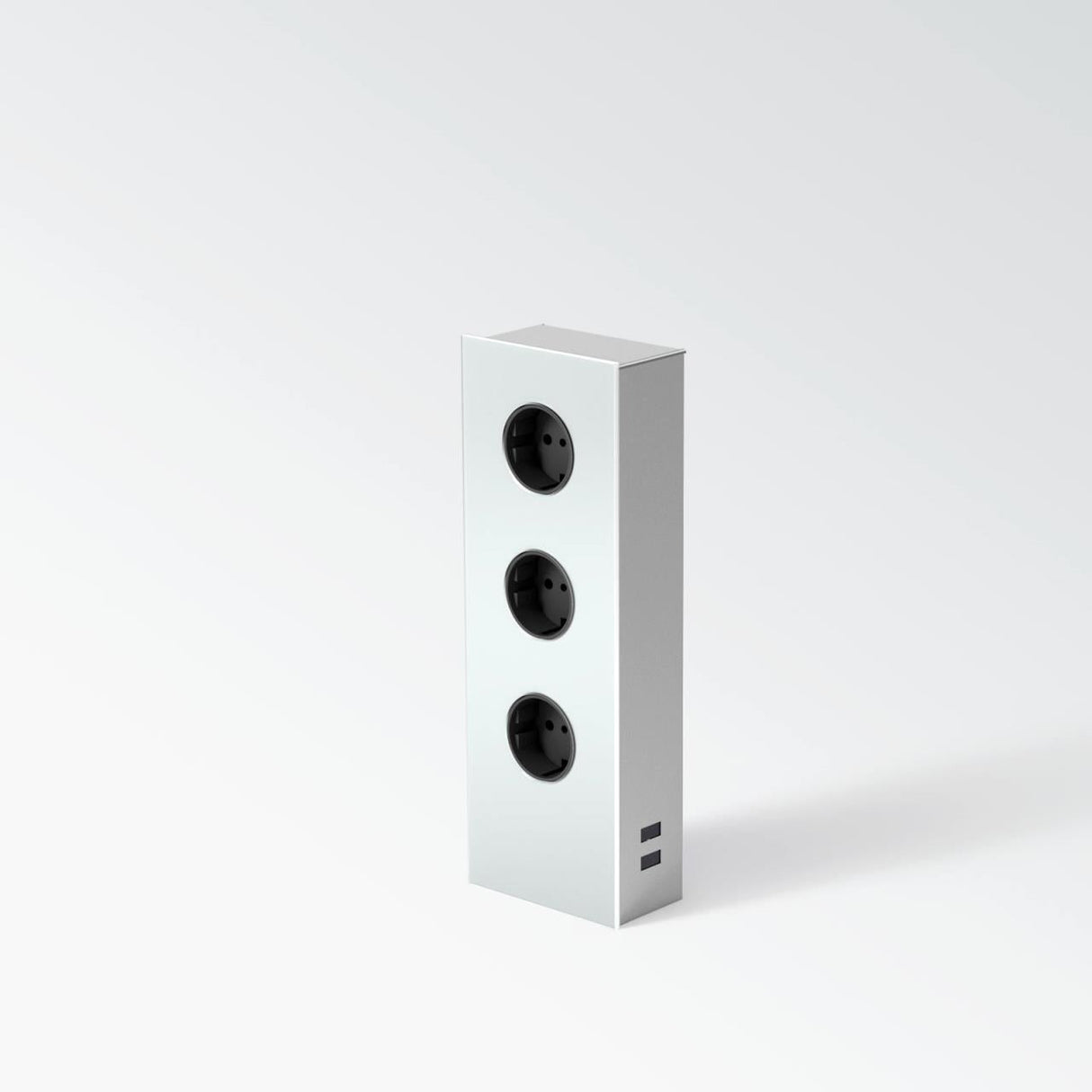 Wipo Power Turm Glas 3-fach mit USB-Anschlüssen