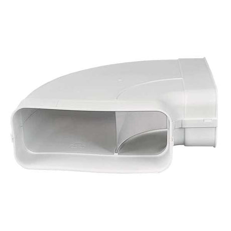 Flachkanal mit Muffe 90° hochwertiger Kunststoff