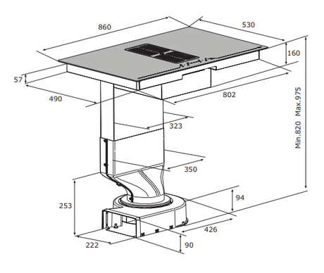 Airforce Centrale B2 Tischhaube