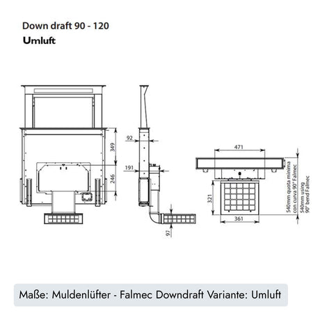 "Falmec Downdraft Tischhaube" von Falmec (Bild 10).  /  /
