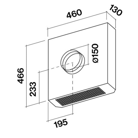 Falmec Außenwandgebläse 1000 m3/h