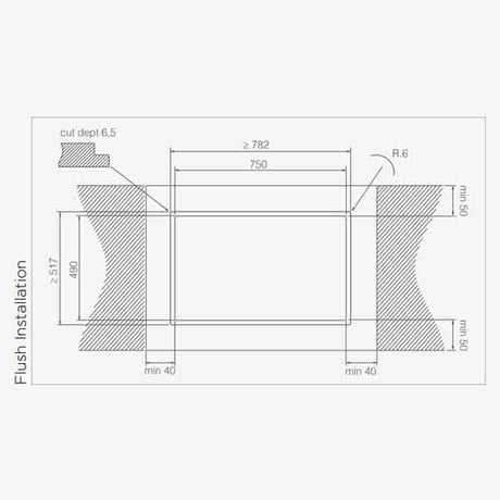 Kochfeldabzug Elica NikolaTesla Fit XL 83 cm