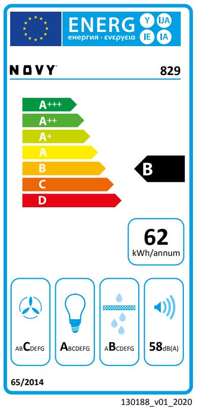 Lüfterbaustein Novy Essence Edelstahl