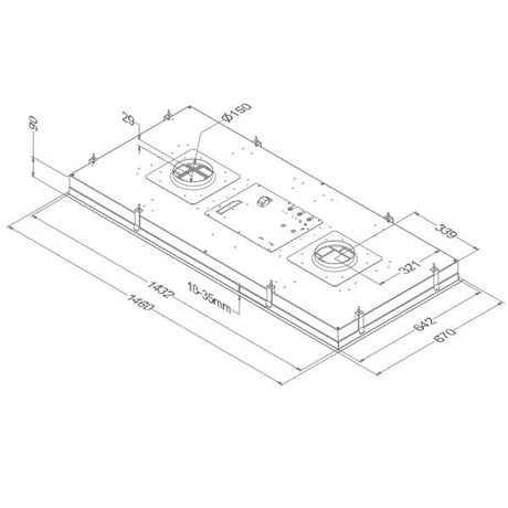 Deckenlüfter Novy Maxi Pureline 