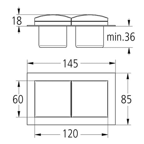 Thebo 2-fach Steckdose ST 3009 ST/2