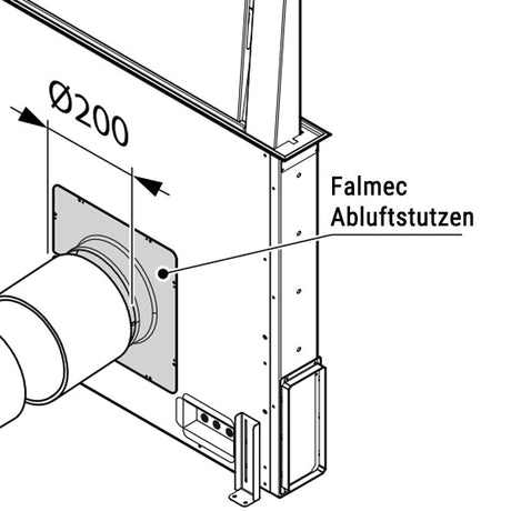 Falmec Abluftstutzen 200 mm