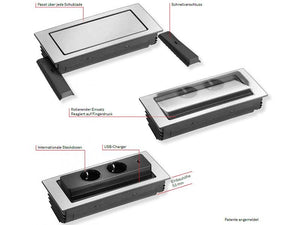 EVOline BackFlip drehbare Steckdose