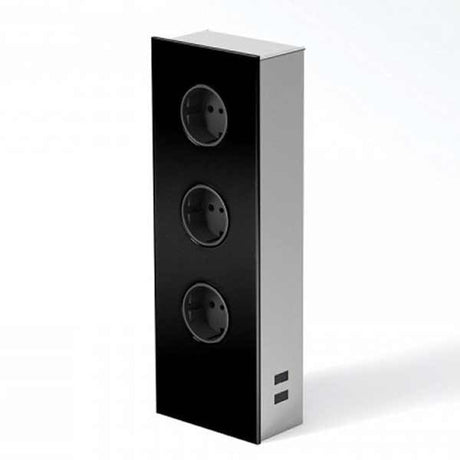 Wipo Power Turm Glas 3-fach mit USB-Anschlüssen