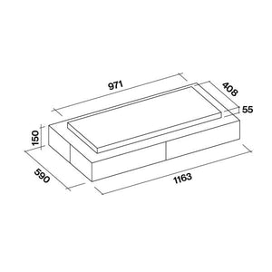 Falmec Vega Deckenlüfter mit Circle Tech Technologie