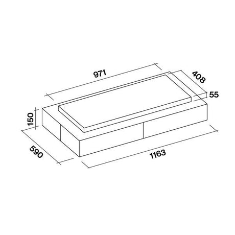 Falmec Vega Deckenlüfter mit Circle Tech Technologie
