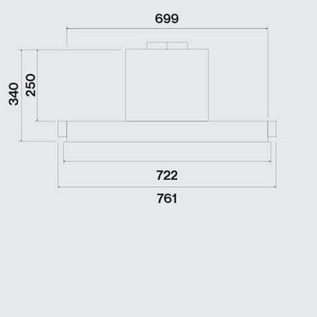 Falmec Parallel 76 cm Lüfterbaustein