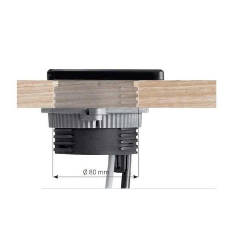 EVOline Square80 mit QI-Ladefunktion kabelloses Laden