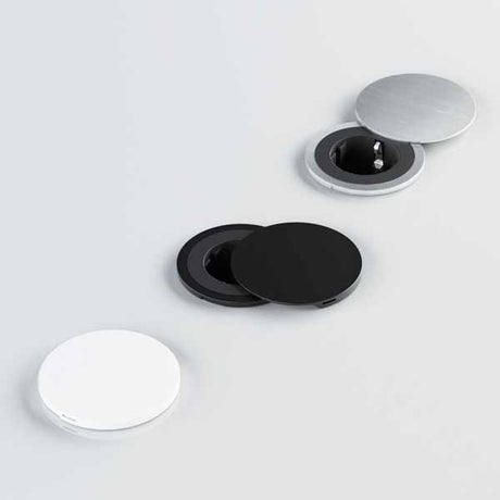 Einbausteckdose Pix mit Schwingdeckel verschieden