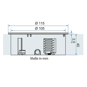 Bachmann Twist Einbausteckdose