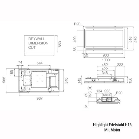 Deckenlüfter Elica Hilight 