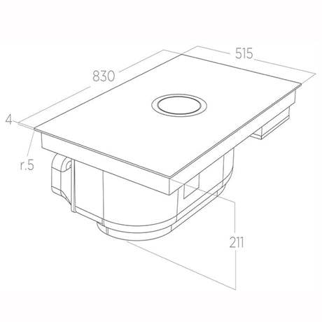 NikolaTesla Switch von Elica in Schwarz