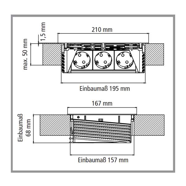 EVOline Flip Top Push in verschiedenen Farben
